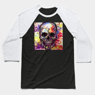 Splatter Skull Baseball T-Shirt